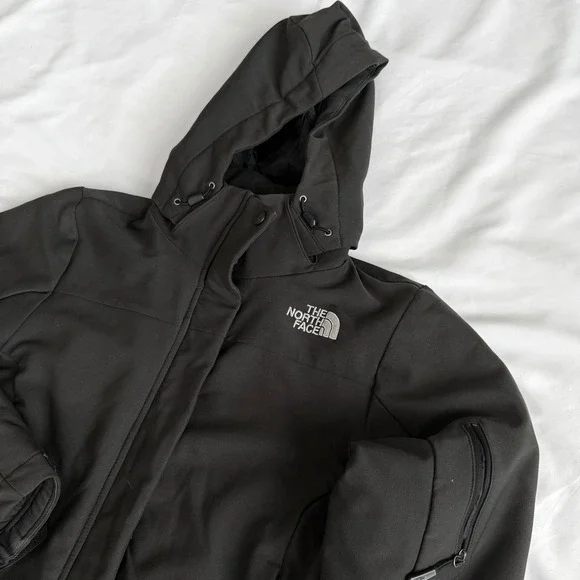 The North Face TNF Apex Softshell Jacket Black Women's Small P Warm Winter FLAW - Picture 2 of 11